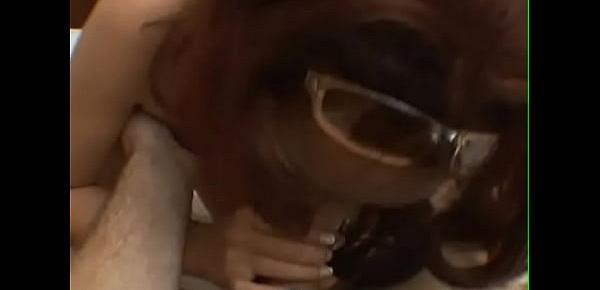  Gorgeous redhead slut gives the best blowjob ever